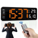 Digital Wall Clock Mounted Remote Control